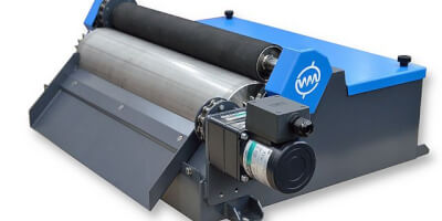 Magnetic roller and wringer roller - WAMAG wet magnetic drum separator.