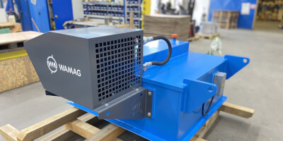 Závěsný elektromagnetický blok - těžba uhlí - ochrana technologie - separace železa