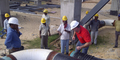 Demagnetization of pipe on site