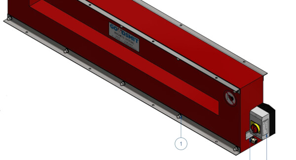 Instalace demagnetizačního tunelu